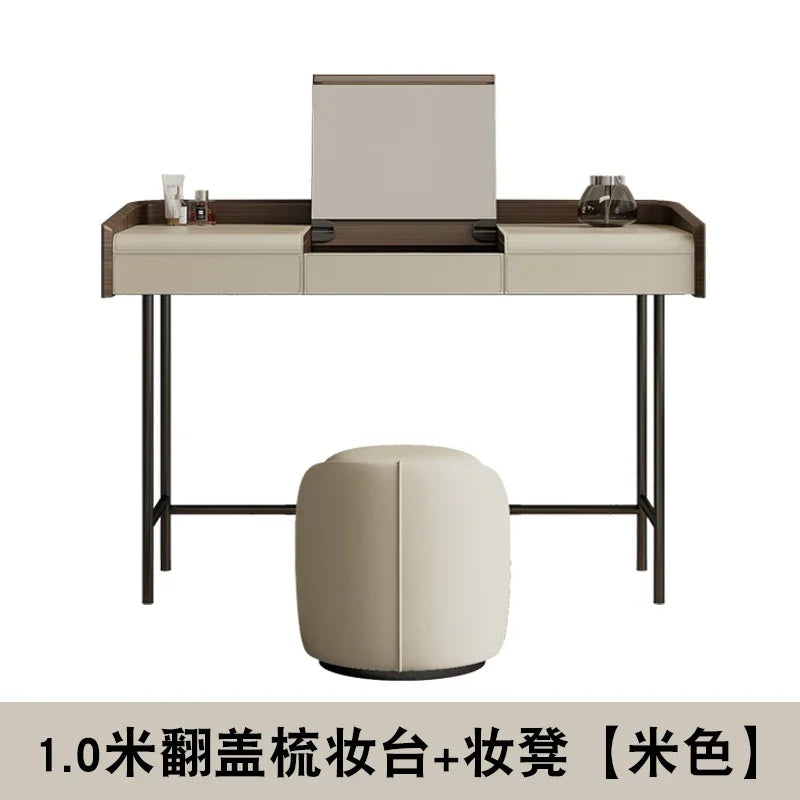 Living Room Vanity Table Nail Makeup Drawers Bedroom Storage Luxury Dressing Table European Mesa De Maquillaje Trendy Furniture