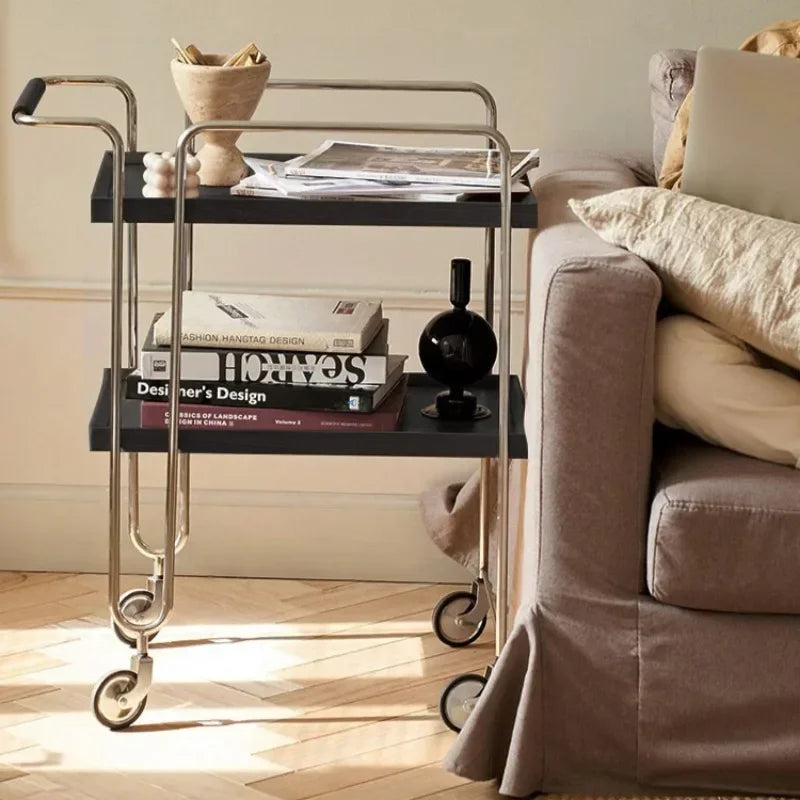 Mid Century Designer Wood Coffee Tables Utility Serving Unique Japanese Trolleys Makeup Wheels Mesa Auxiliar Bedroom Furniture