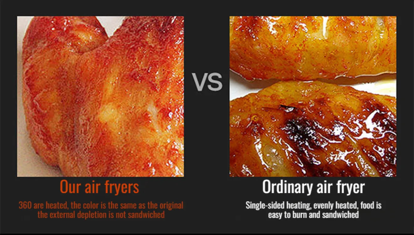 Home Smart Air Fryer Large Capacity Multifunctional Electric Fryer French Fry Machine Cooking Electric Oven Oven