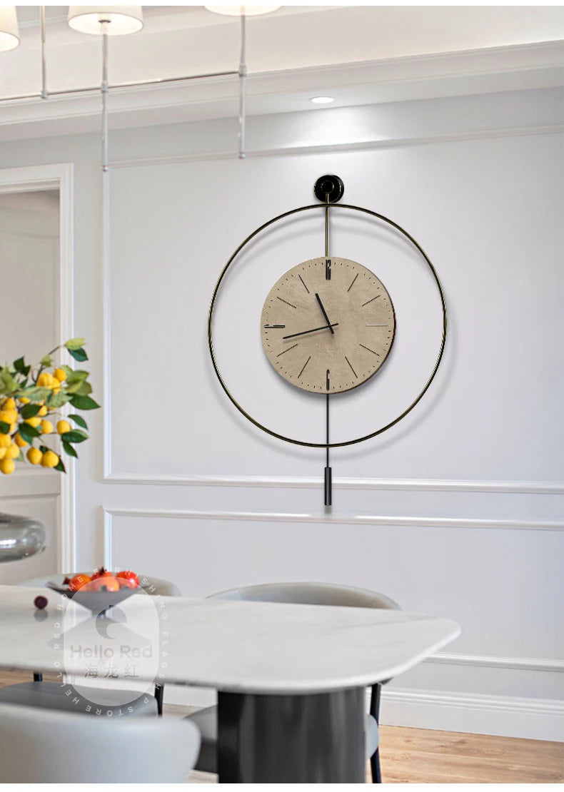 Classic Luxury Clocks Wall Art Quiet Minimalist Interior Wall Clock Modern Design Reloj Pared Decorativo Room Decorarion