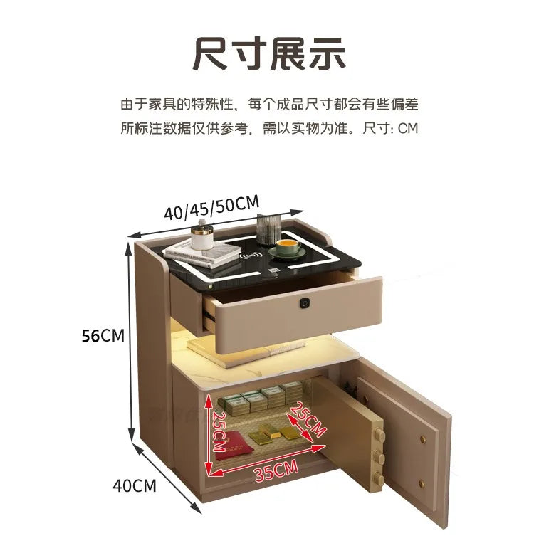 Unique Trendy Bedside Table Nordic Storage Simple Organizer Smart Cheap Bedroom Luxury Console Mesa De Cabeceira Hotel Furniture