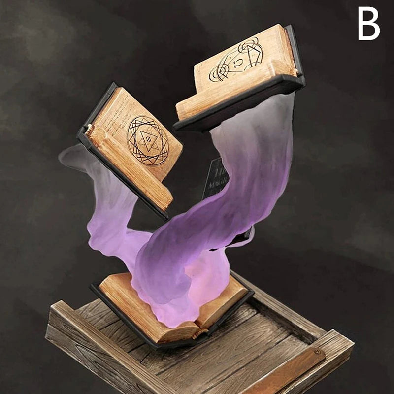 Tomes Of Magics Dice Tower Magics Dice Tray Big Book Ornaments Large Garden Gnome Sculpture Statue Decoration For Game D&D RPG