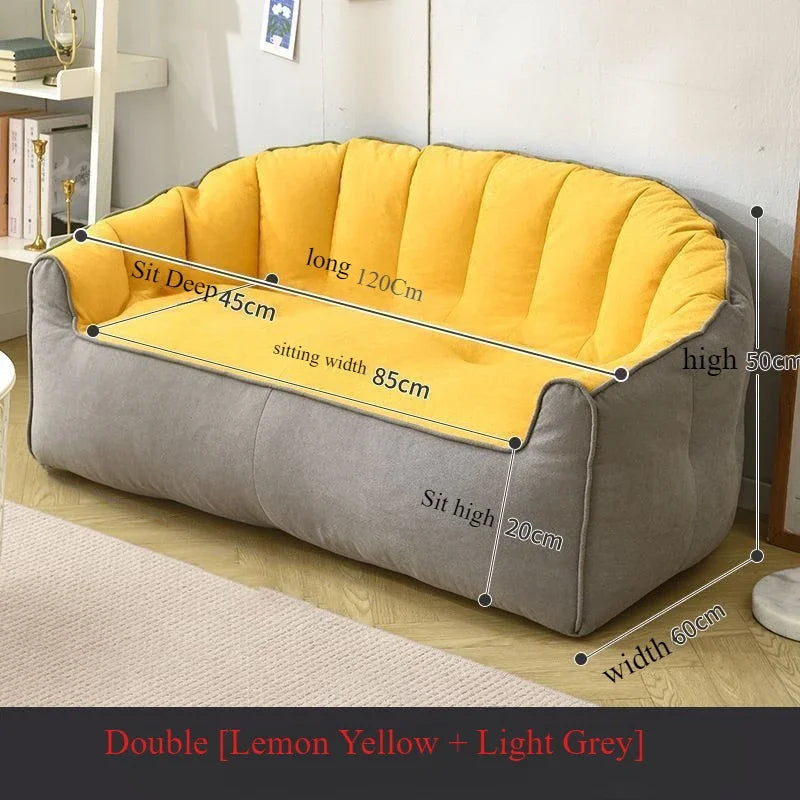 Modern Fashion Lazy Sofa Tatami Living Room Bedroom Balcony Double High end Small Sofa
