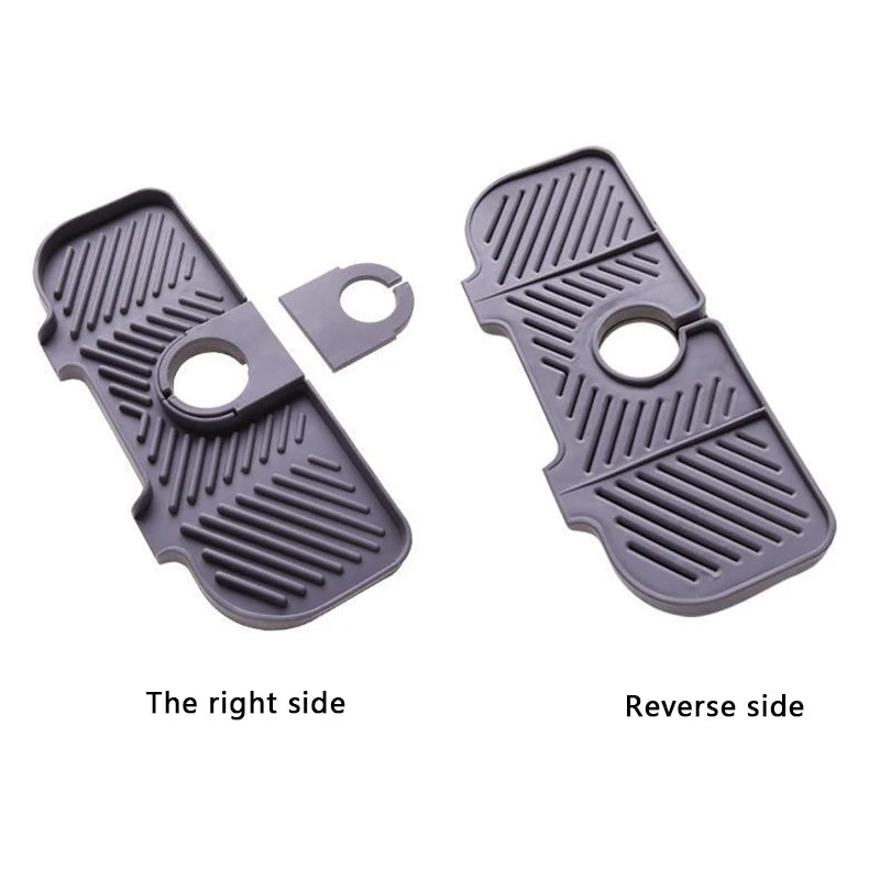 Convenient Silicone Countertop Protector Faucet Absorbent Pad Drip Catcher Mat Faucet Absorbent Mat Sink Splash Guard