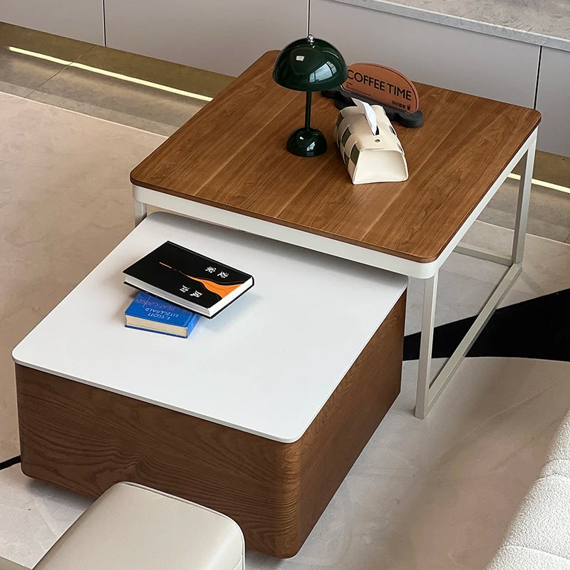 Modern Luxury Coffee Table Nordic Storage Unique Space Saving Coffee Table Minimalist Primitive Simplicity Mesa Home Furniture ﻿