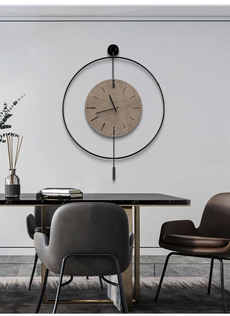 Classic Luxury Clocks Wall Art Quiet Minimalist Interior Wall Clock Modern Design Reloj Pared Decorativo Room Decorarion