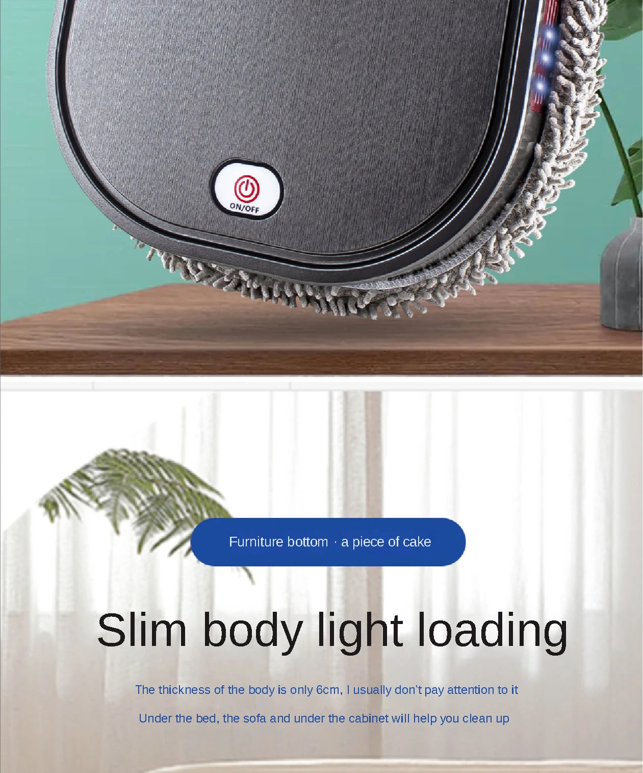 NEW Rechargeable Smart Sweeping and Mop Robot Vacuum Cleaner Dry and Wet mopping robot Home Appliance with Humidifying Spray