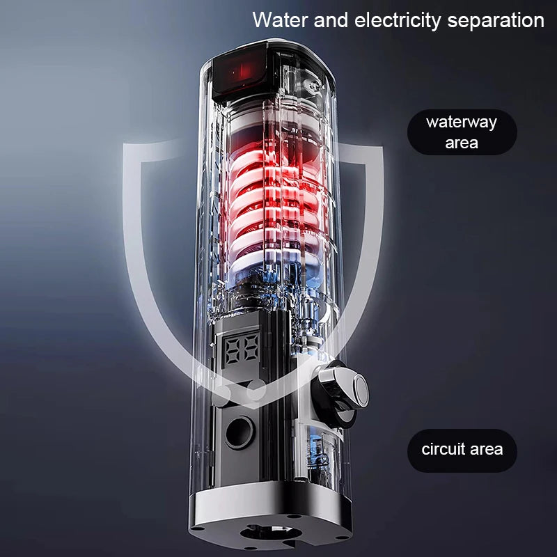 Instantaneous Electric Heating Faucet Household Kitchen Fast Heating Frequency Constant Temperature Stainless Steel Faucet