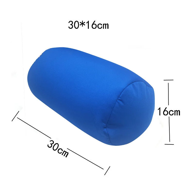 Super Soft Head PillowCase Micro Mini Microbead Back Cushion Pillow Roll Pillow Head Convenient Travel Pillow Bed Decoration