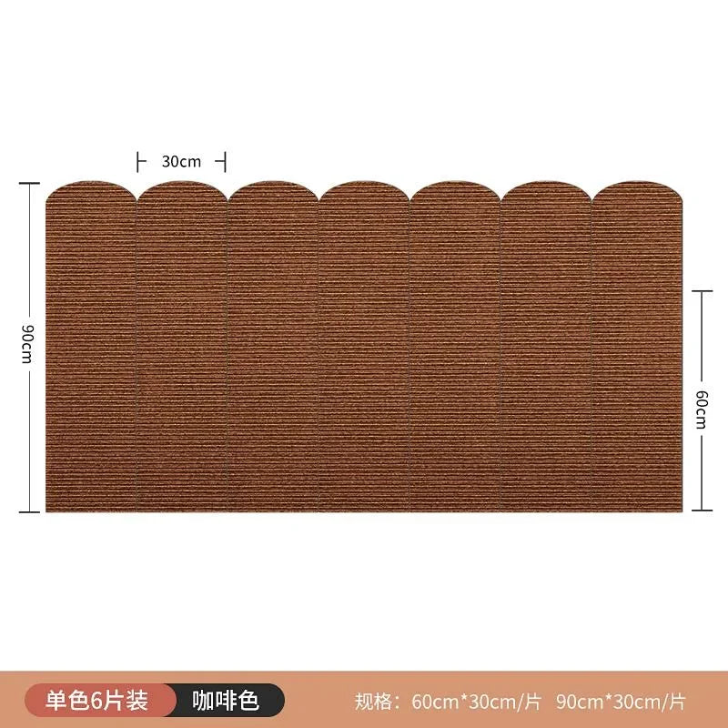 New Quality Thickened Felt Wallpaper Anti Collision Soft Package Wall Surround Stickers Tatami Bedroom Decorative Puzzle 60x30CM