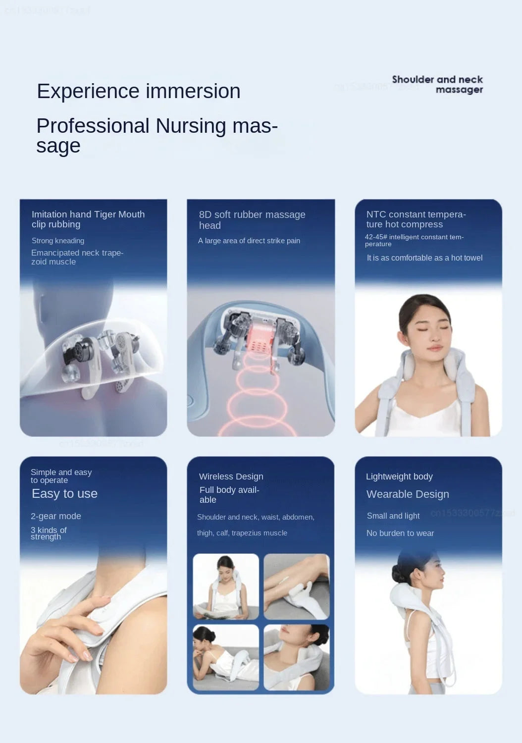 Xiaomi Miaojie R3 Kneading Shiatsu Massage Shawl Neck Chiropractic Massager for Home Shoulder Pain Relief Heating Pillow Massage