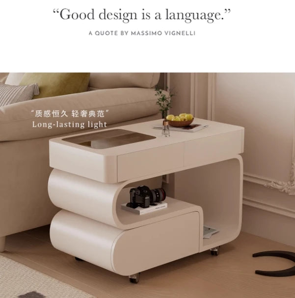Simple Style Side Table Sofa Aesthetic Modern Style Coffee Tables Storage Drawers Mesa De Centro Sala Living Room Furniture