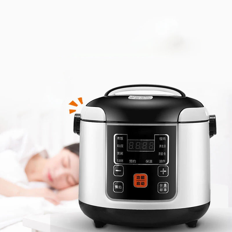 Portable Car Rice Cooker 2L Electric Truck Multi-Cooker Soup Porridge Cooking Food Steamer Electric Lunch Box 12V or 24V