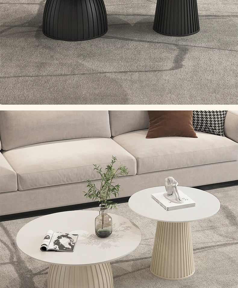 Designer White Coffee Table Round Kitchen Home Unique Coffee Tables Living Room Nordic Tavolino Da Salotto Furniture Decoration