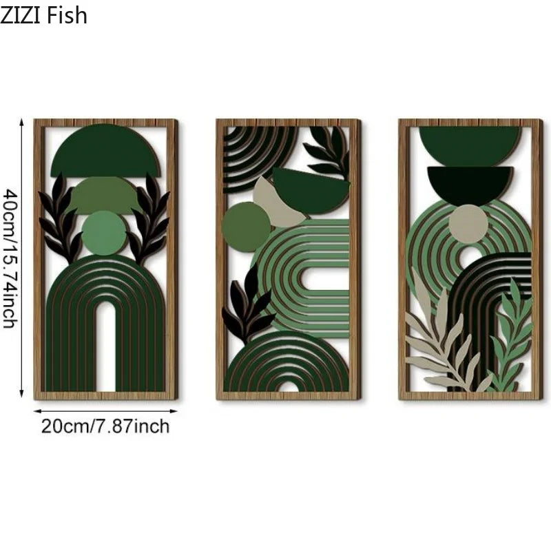 Hollow Wooden Hanging Board Wall Decoration Pendant Wall Mounted Ornament Screen Hanging Decorations Decoration Crafts