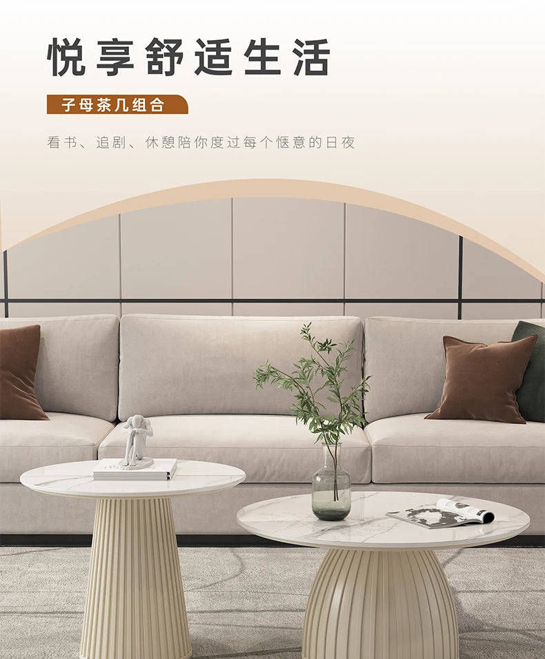 Designer White Coffee Table Round Kitchen Home Unique Coffee Tables Living Room Nordic Tavolino Da Salotto Furniture Decoration
