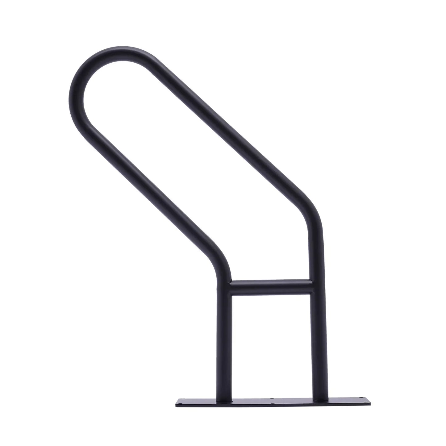 Outdoor Steps Smooth Handrails Black Iron Stair Railing for Step Wall Mount USA