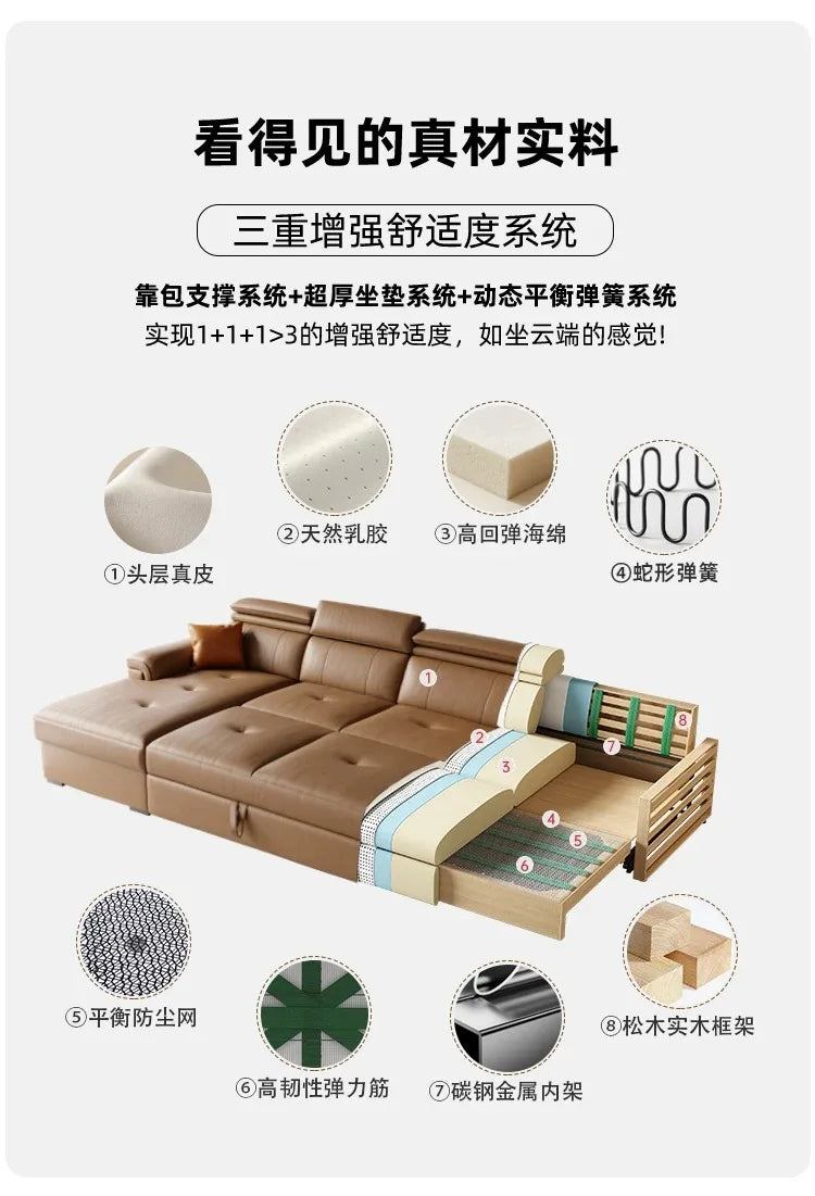 Large Brown Living Room Sofa Back Support Design Recliner Lounges Living Room Sofas Luxury Nordic Divano Adhd Home Furniture