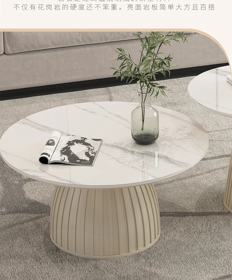 Designer White Coffee Table Round Kitchen Home Unique Coffee Tables Living Room Nordic Tavolino Da Salotto Furniture Decoration