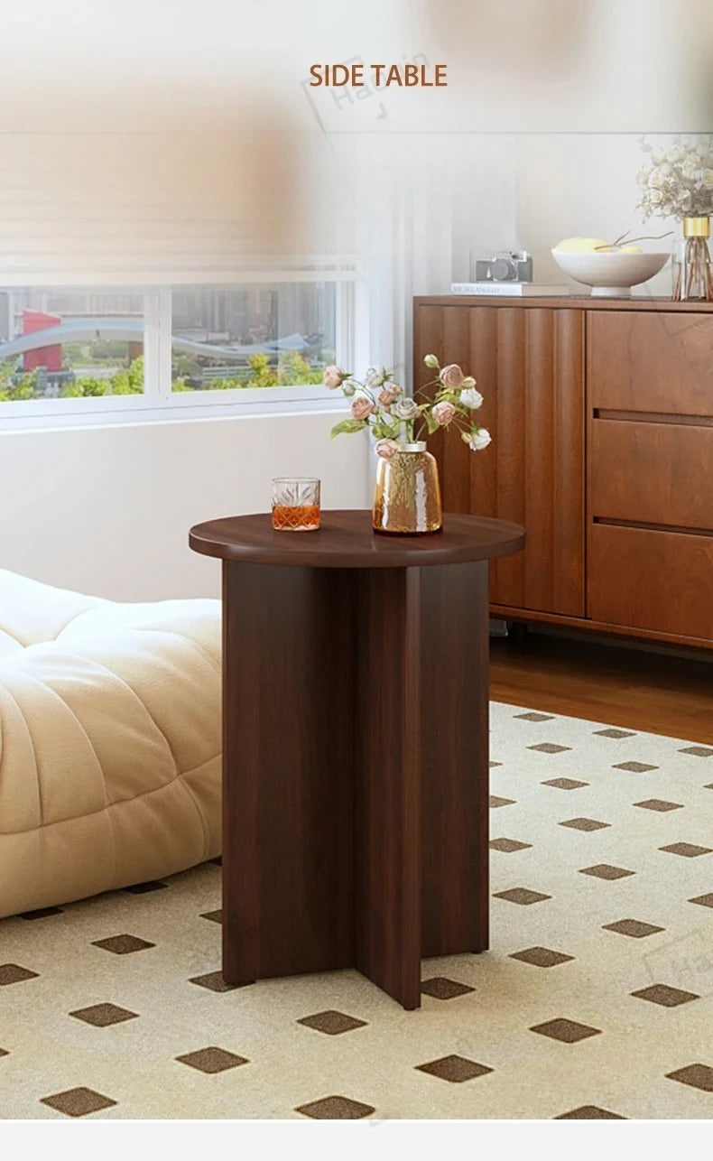 Lounge Retro Bedside Table Small Sofa Side Coffee Round Cafe Sofa Tables Homestay Cabinet Mesa Para Balcon Bedroom Furniture
