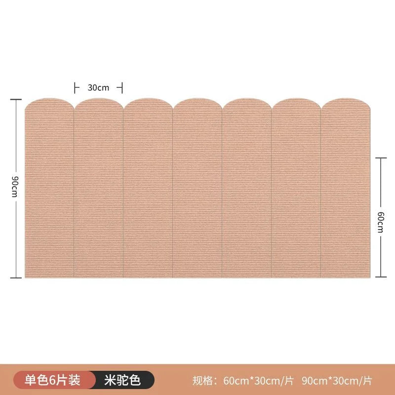 New Quality Thickened Felt Wallpaper Anti Collision Soft Package Wall Surround Stickers Tatami Bedroom Decorative Puzzle 60x30CM
