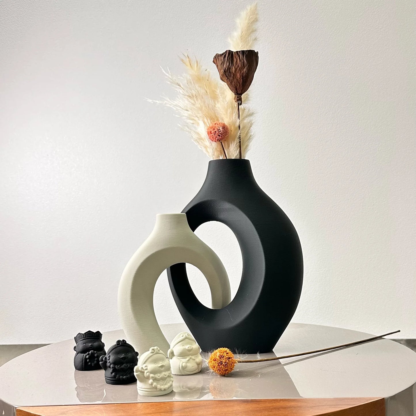 2 Piece Hug Large Size Dried Vase Max 8.66 Inch, Suitable for Home Decoration Ornaments, Office Decoration Flower Arrangement Dr