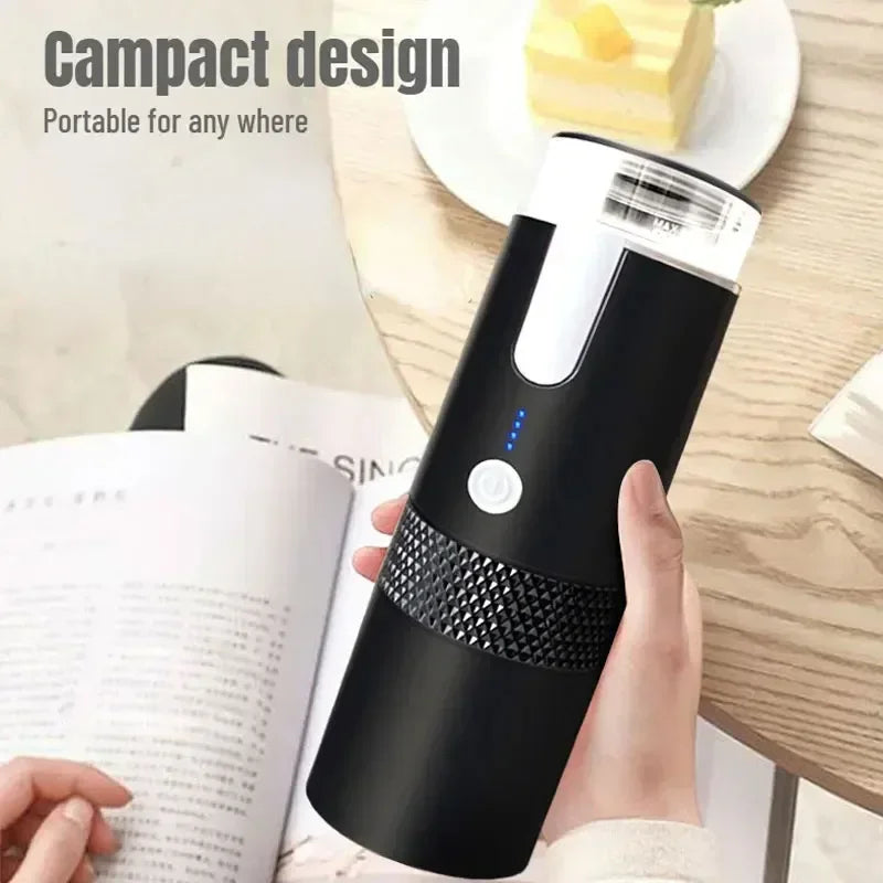 Electric Coffee Maker Convenient Capsule Ground Coffee Brewer Travel Camping Coffee Maker for Ground Coffee and KCUP Capsules