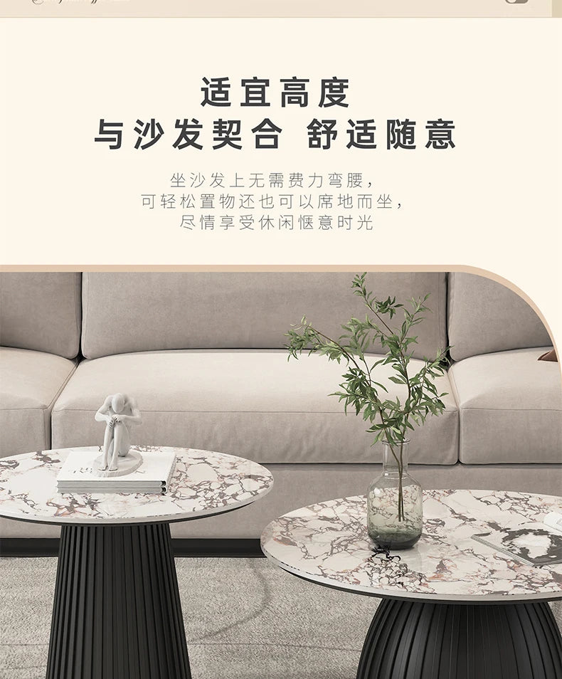 Designer White Coffee Table Round Kitchen Home Unique Coffee Tables Living Room Nordic Tavolino Da Salotto Furniture Decoration