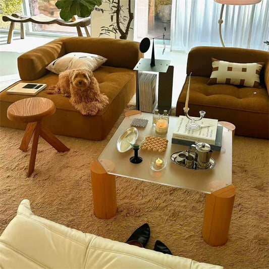 Modern Living Room Center Coffee Tables Luxury Industrial Home Decor Coffee Table Simple Design Mesa De Centro Sala Furniture