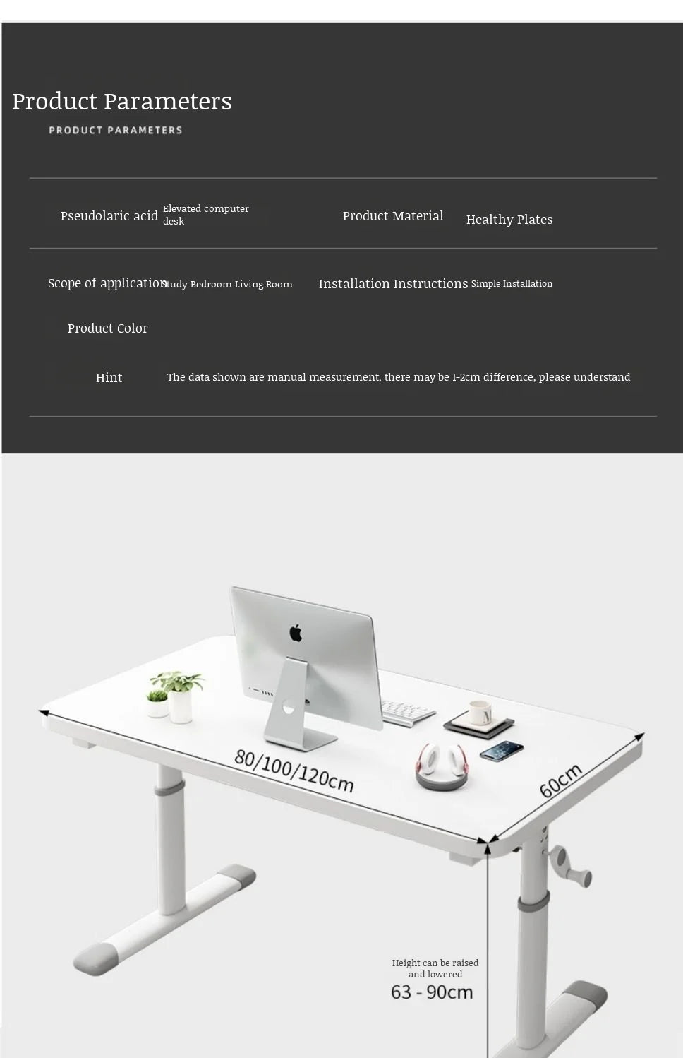 Home Desktop Computer Desk Liftable Study Desk Dormitory Desktop Small Table Home Desktop Small Desk