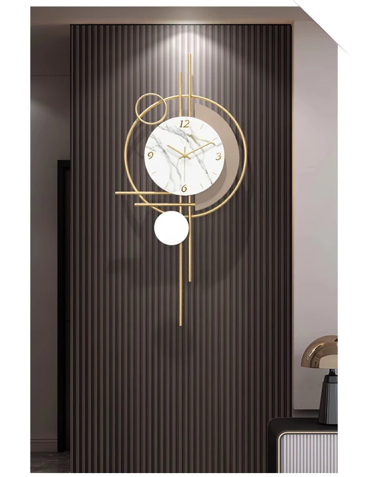 Unique Fancy Wall Clock Chic Aesthetic Interior Design Wall Clock Luxury Modern Reloj De Pared Para Salon Home Decoration