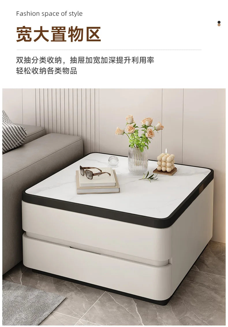 Design Minimalist Side Table Sofa Modern Elegant Unique Luxury Side Cabinets With Storage Mesita Auxiliar Furniture Living Room