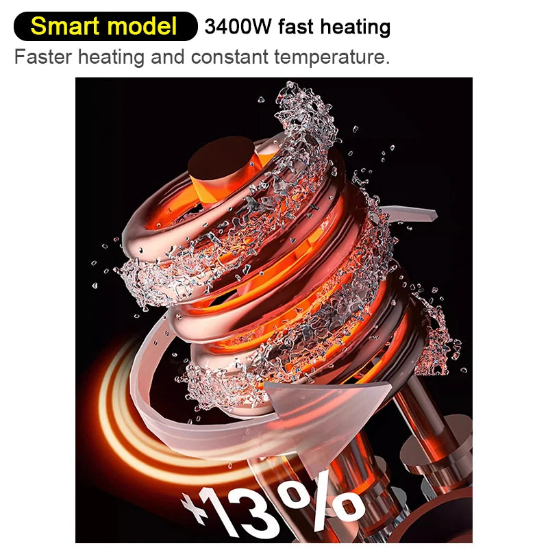Instantaneous Electric Heating Faucet Household Kitchen Fast Heating Frequency Constant Temperature Stainless Steel Faucet