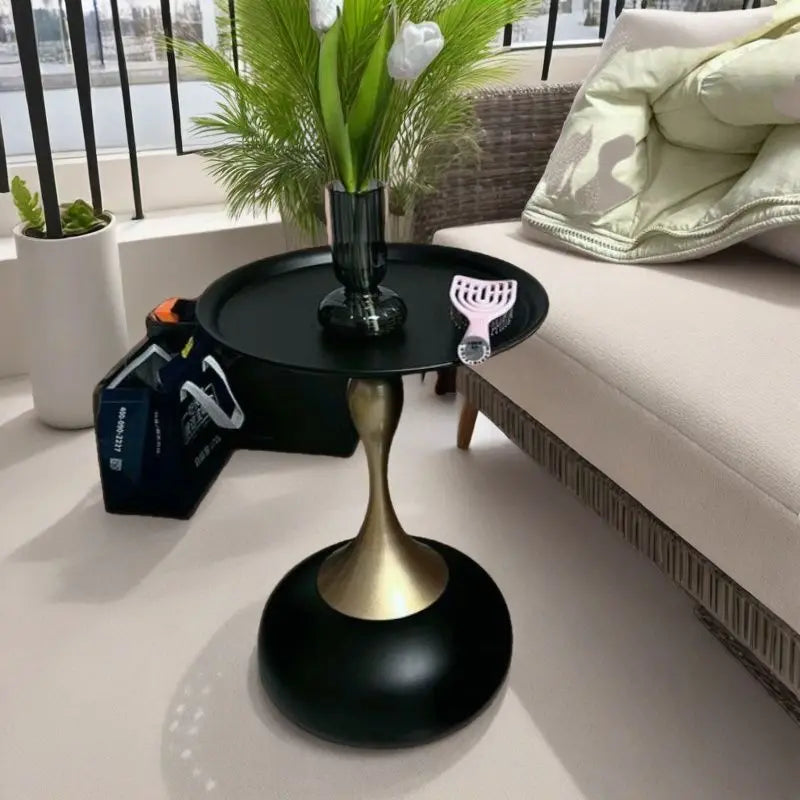 Coffee Table for Living Room Mermaid Style Side Table Nordic Balcony Household Round Table Home Decoration Garden Supplies
