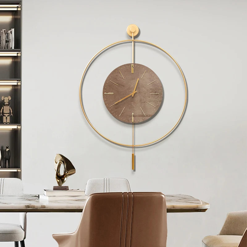 Classic Luxury Clocks Wall Art Quiet Minimalist Interior Wall Clock Modern Design Reloj Pared Decorativo Room Decorarion