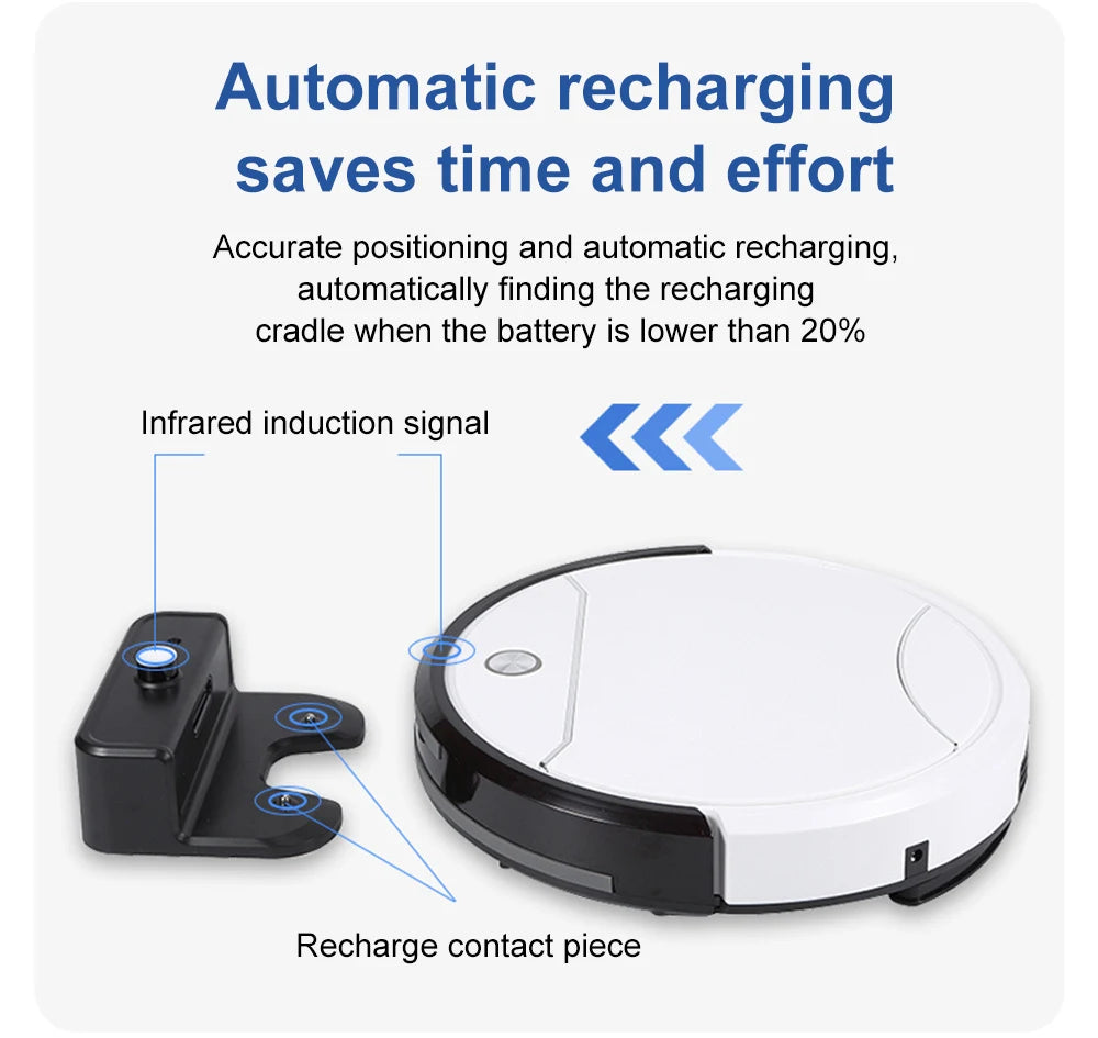 New Robot Vacuum Cleaner Automatic Charging Aspiration Drag Intelligent Home Appliance Sweeping Robot Planning Electric Sweeper