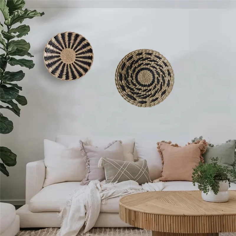 SOFT-Bohemian Wall Decorations, Wall Decorations, Handmade Straw Hangings, Living Room Homestay Decoration
