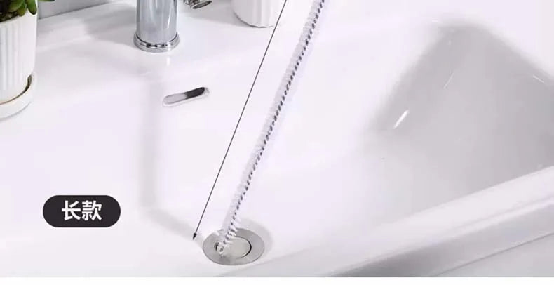 Sink Drain Cleaning Brush Drain Clog Remover Bendable Sink Overflow Sewer Drain Brush For Bathroom Kitchen Clog Remover Tool