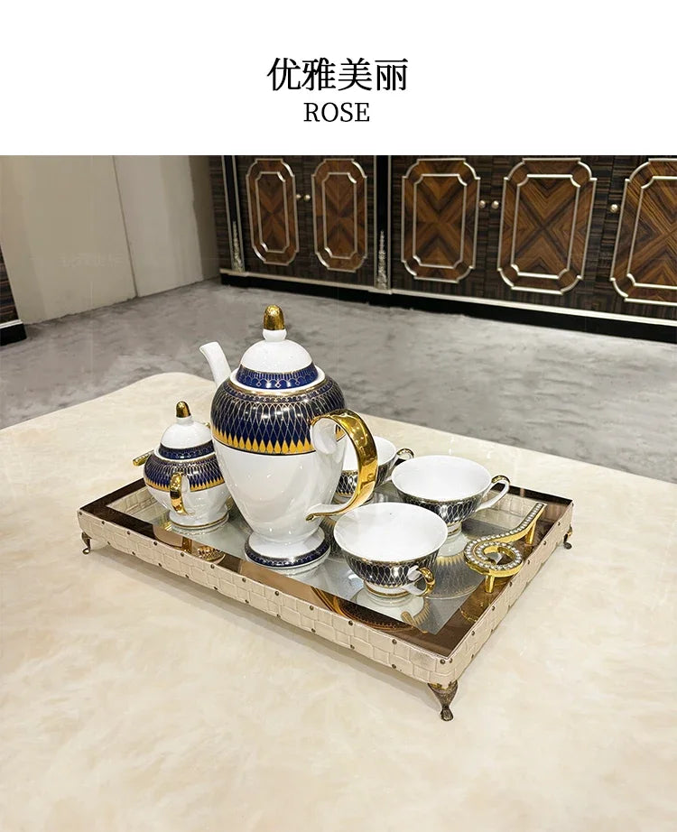 French solid wood coffee table, European court carved small apartment living room tea table neoclassical, furniture45