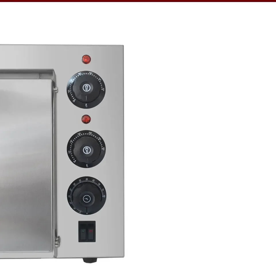 XEOLEO 13' Electric Pizza Oven 2500W Toaster Baker Oven Single Heighten Layer Baking Machine Commercial Baking Oven With Stone