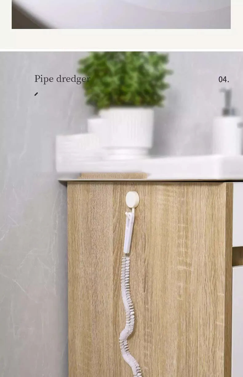 Sink Drain Cleaning Brush Drain Clog Remover Bendable Sink Overflow Sewer Drain Brush For Bathroom Kitchen Clog Remover Tool