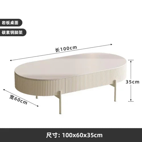 Modern white coffee table with storage - Multiple Sizes