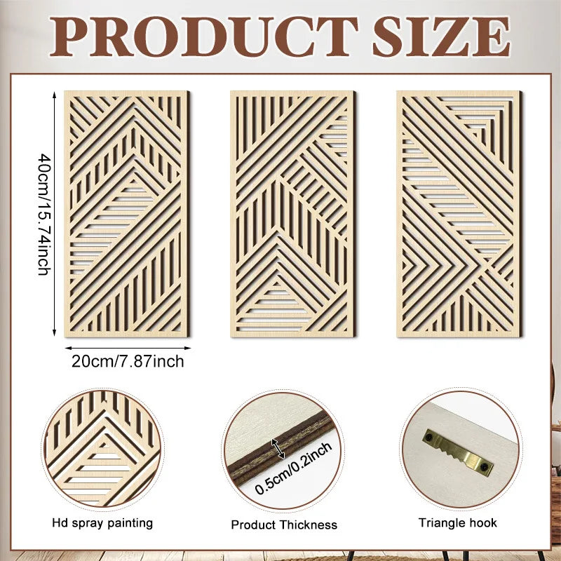 Hollow Wooden Hanging Board Wall Decoration Pendant Wall Mounted Ornament Screen Hanging Decorations Decoration Crafts