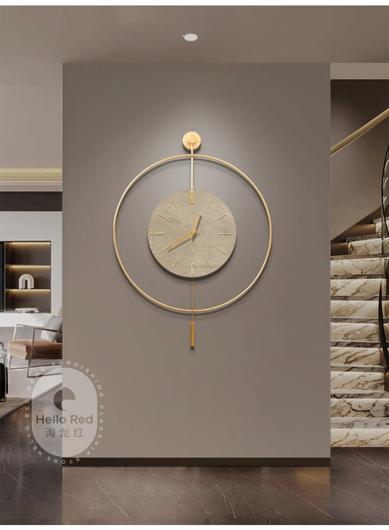 Classic Luxury Clocks Wall Art Quiet Minimalist Interior Wall Clock Modern Design Reloj Pared Decorativo Room Decorarion