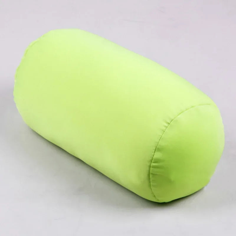 Super Soft Head PillowCase Micro Mini Microbead Back Cushion Pillow Roll Pillow Head Convenient Travel Pillow Bed Decoration