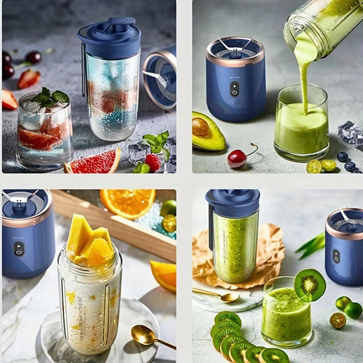 Mixing cup  Juice Cup Portable Rechargeable Small Juice Cup Home and Outdoor Multifunctional Juice Mixing NO BPA  Food Is Safe