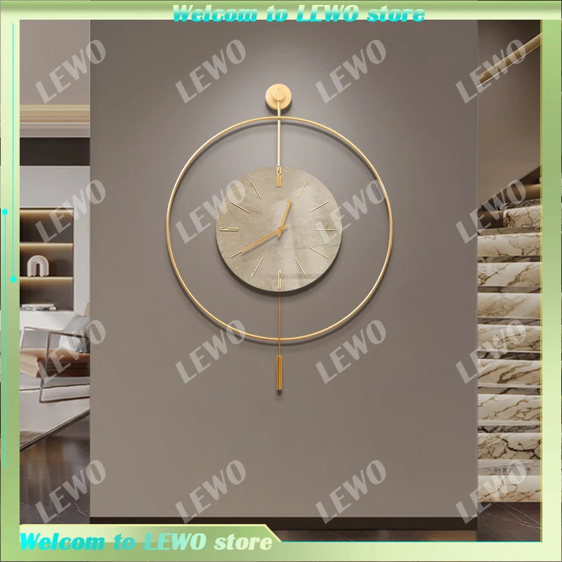 Classic Luxury Clocks Wall Art Quiet Minimalist Interior Wall Clock Modern Design Reloj Pared Decorativo Room Decorarion
