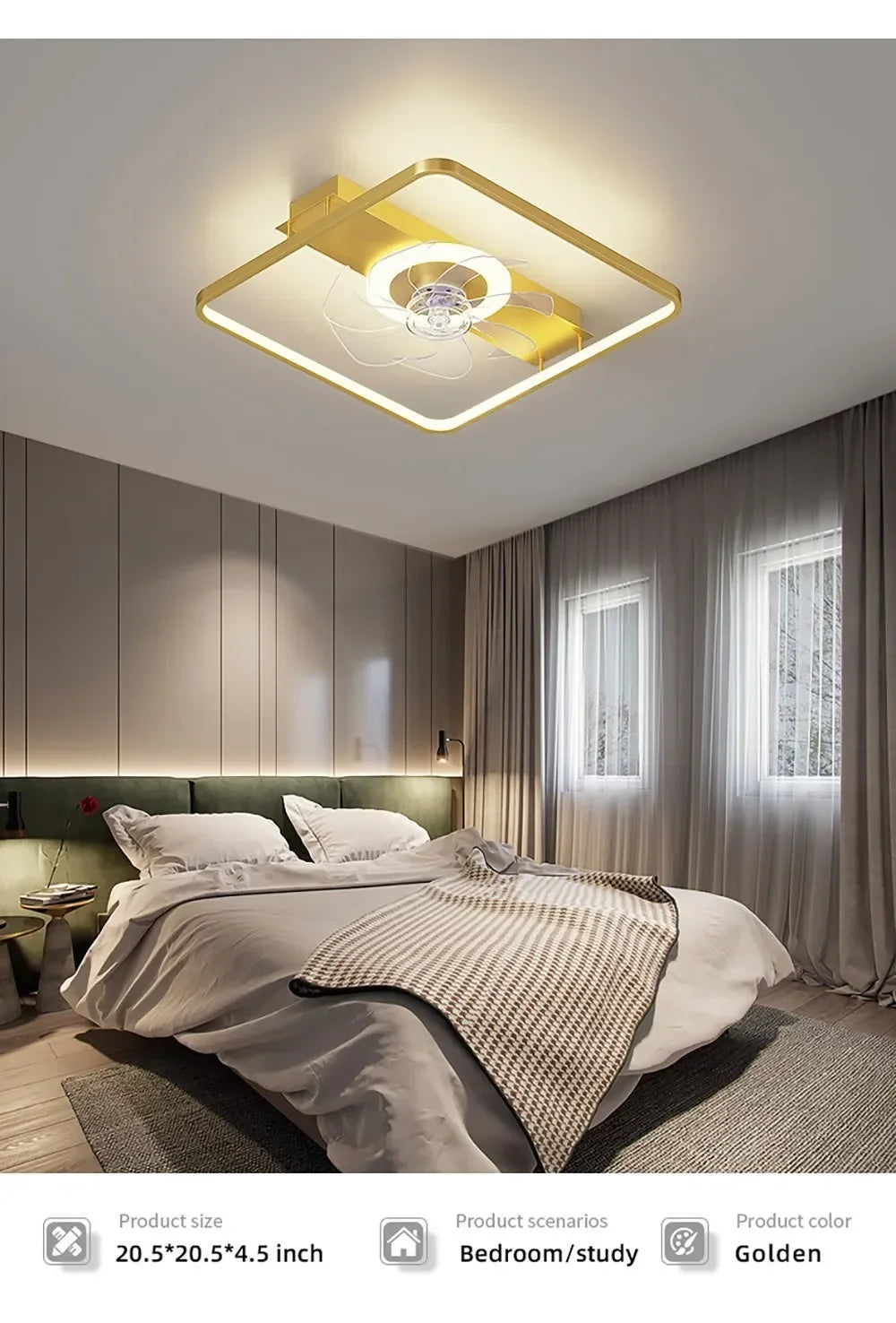 New Home with Remote Control Living Room Fan Light Ceiling Lamp Simple Modern Creative Study Bedroom Fan Lamps and Lanterns