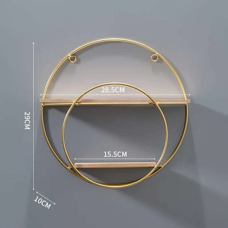 Nordic style creative restaurant wall decoration living room wall storage milk tea shop wall shelf