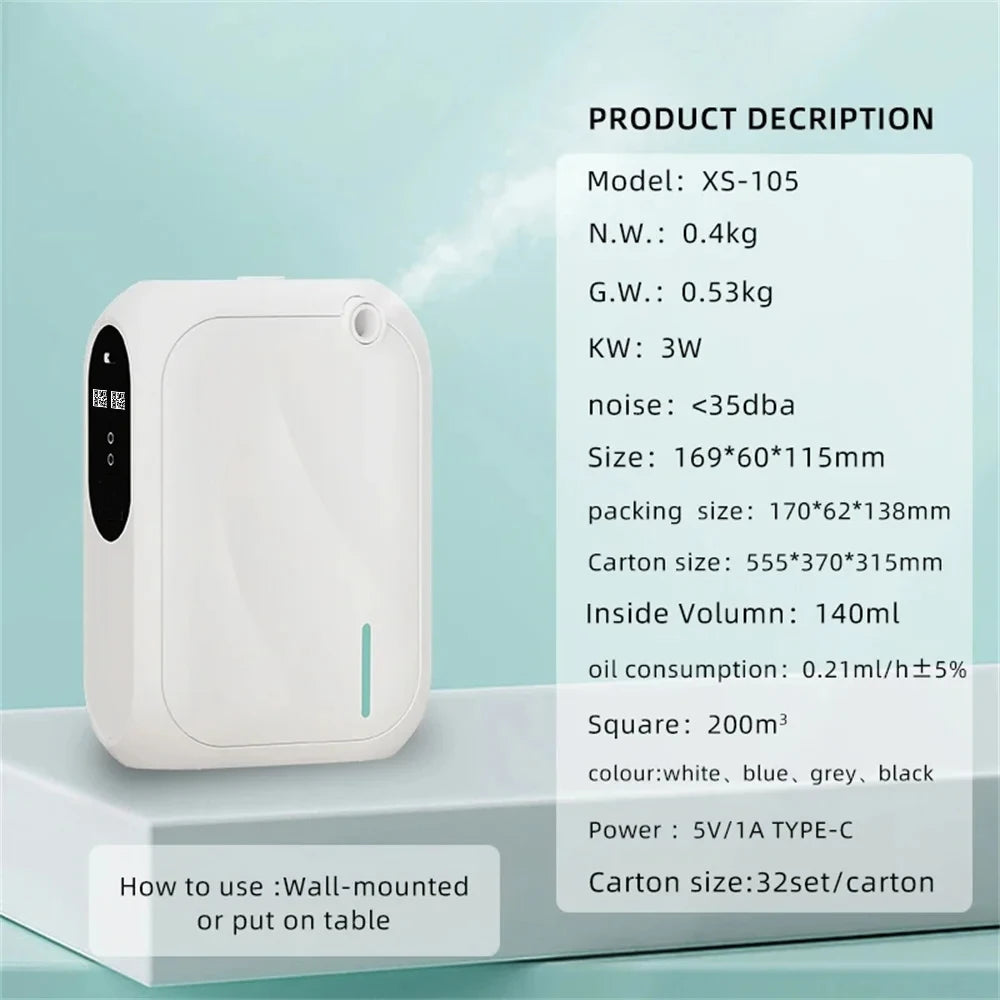 Aroma Diffuser Scent Machine Coverage 200m³ Bluetooth APP Control Fragrance Diffuser Smell Distributor For Home Fragrance Smell